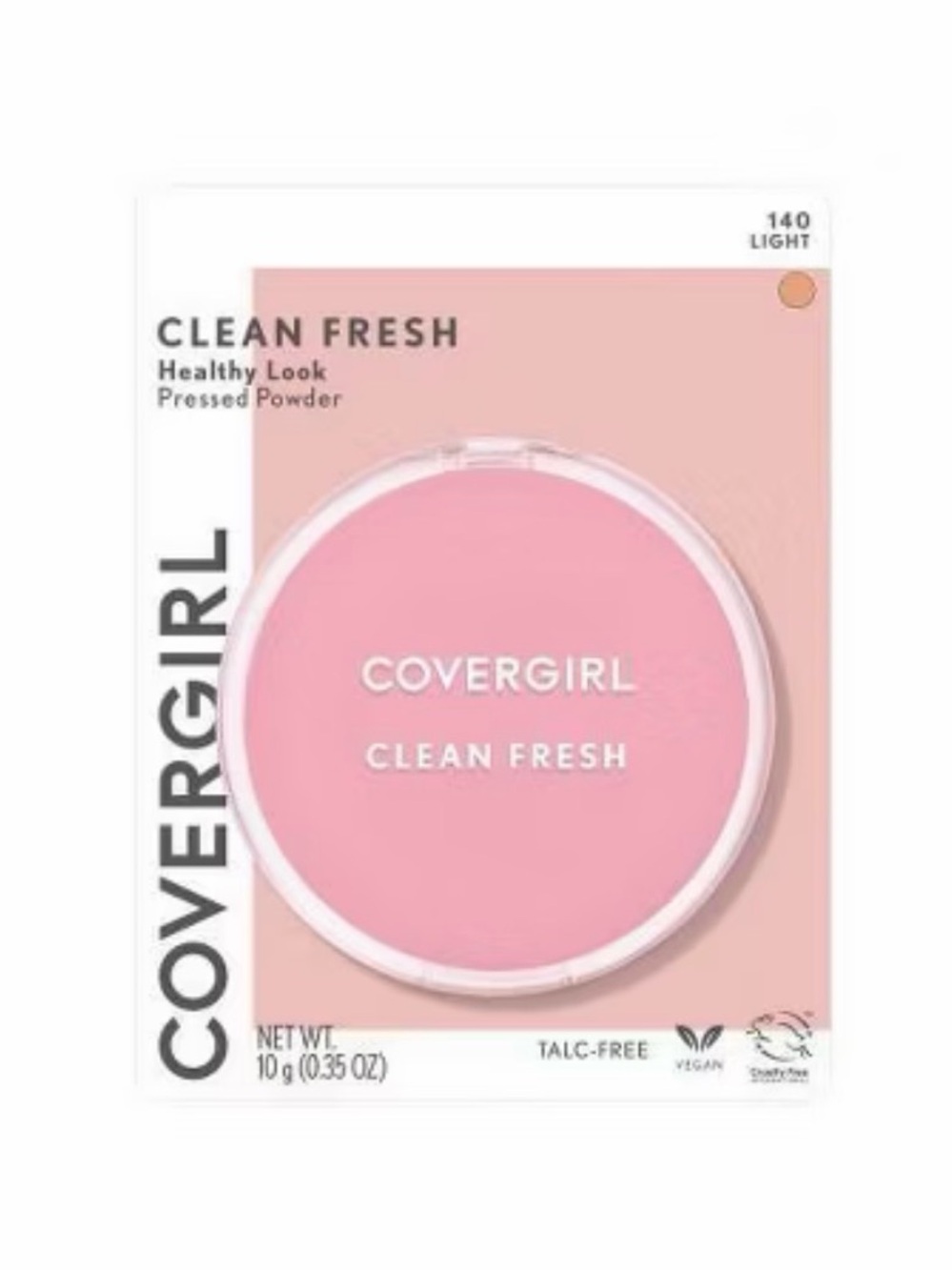 NWT COVERGIRL Clean Fresh Pressed Powder — Pink Compact Color 120 Fair Clair